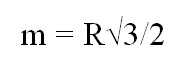 Средняя линия равностороннего треугольника через радиус описанной окружности формула